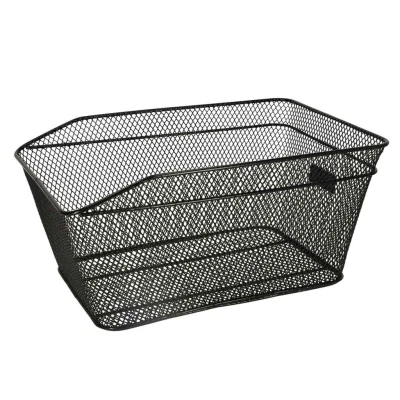 KIK KX3948 Kovový košík na zadný nosič 33 x 18,5 x 23,5 cm, čierny