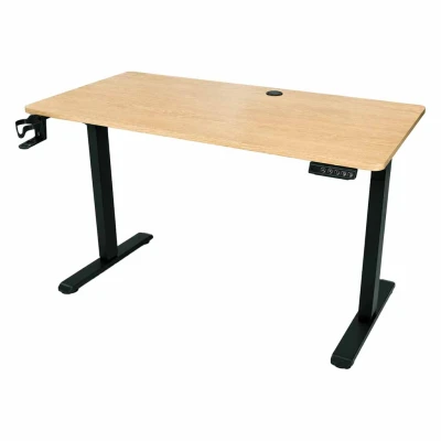KIK KX2640_1 Elektrický výškově nastavitelný stůl 120 x 60 cm, světlé dřevo