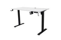 KIK KX2640 Elektrický stôl s nastaviteľnou výškou 120 x 60 cm, biely