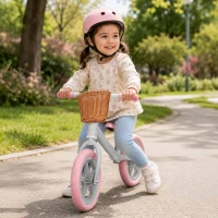 KIK KX2798_1 Detská odrážadlo s košíkom Trike Fix Balance, ružové