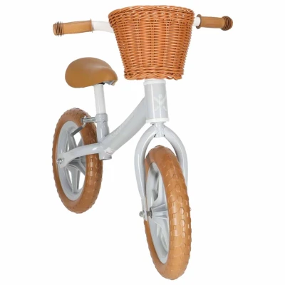 KIK KX2798 Dětské odrážedlo s košíkem Trike Fix Balance, šedé
