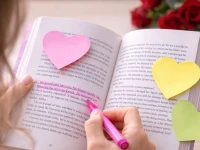 Verk 27835 Samolepicí poznámkové lístky ve tvaru srdce 100 ks, barevné
