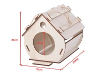 Verk 27552 Dřevěná ptačí budka DIY - kreativní sada k sestavení a vybarvení
