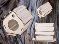 Verk 27552 Dřevěná ptačí budka DIY - kreativní sada k sestavení a vybarvení