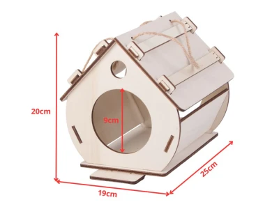 Verk 27552 Dřevěná ptačí budka DIY - kreativní sada k sestavení a vybarvení