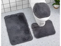 Verk 27602 Rýchloschnúce kúpeľňové predložky, sada 3 ks, sivé