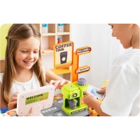 Ricokids RK-822 Dětský obchod s pokladnou, skenerem a kávovarem