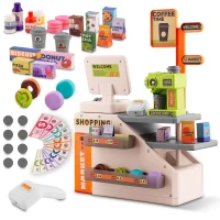 Ricokids RK-822 Dětský obchod s pokladnou, skenerem a kávovarem