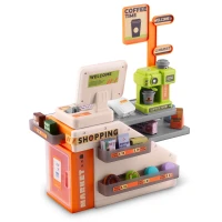 Ricokids RK-822 Dětský obchod s pokladnou, skenerem a kávovarem