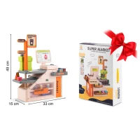 Ricokids RK-822 Dětský obchod s pokladnou, skenerem a kávovarem