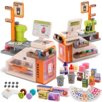 Ricokids RK-822 Dětský obchod s pokladnou, skenerem a kávovarem