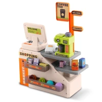 Ricokids RK-822 Dětský obchod s pokladnou, skenerem a kávovarem