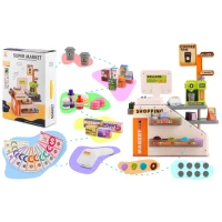 Ricokids RK-822 Dětský obchod s pokladnou, skenerem a kávovarem