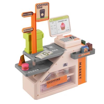 Ricokids RK-822 Dětský obchod s pokladnou, skenerem a kávovarem