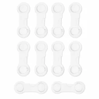 Ricokids RK-983 Bezpečnostné zámky na skrinky, 10 ks, biele
