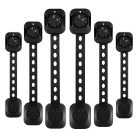 Ricokids RK-982 Zabezpečení otevírání skříněk 6 ks, černé
