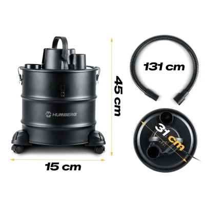 Humberg HM-405 Vysavač na popel 1000 W, 18 l, HEPA filtr