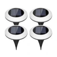 Rebel ZAR0585 Solárne záhradné LED lampy na zapichnutie - sada 4 ks
