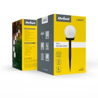 Rebel ZAR0587 Solárna záhradná LED lampa so senzorom súmraku, IP44, 1 ks