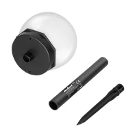 Rebel ZAR0587 Solárna záhradná LED lampa so senzorom súmraku, IP44, 1 ks