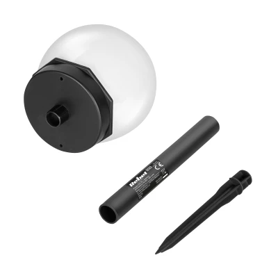 Rebel ZAR0587 Solárna záhradná LED lampa so senzorom súmraku, IP44, 1 ks
