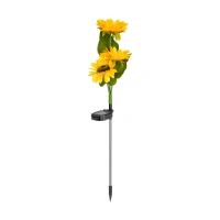 Rebel ZAR0578-1 Záhradné solárne osvetlenie v tvare slnečnice, IP65, 3000 K, 68 cm