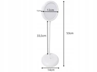 Verk 12421 Ohybná LED stolná lampa s dotykovým ovládaním, USB-C, biela