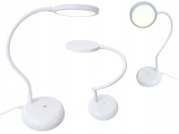 Verk 12421 Ohybná LED stolná lampa s dotykovým ovládaním, USB-C, biela