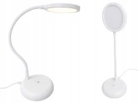 Verk 12421 Ohybná LED stolná lampa s dotykovým ovládaním, USB-C, biela