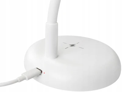 Verk 12421 Ohybná LED stolná lampa s dotykovým ovládaním, USB-C, biela