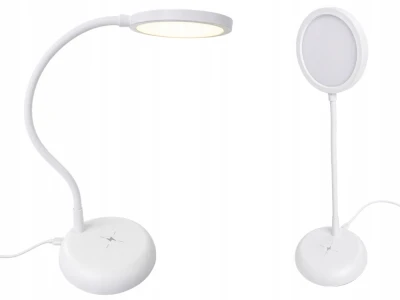 Verk 12421 Ohybná LED stolná lampa s dotykovým ovládaním, USB-C, biela