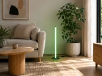 Verk 12424 LED RGB stojaca lampa, 7 farieb, diaľkové ovládanie, USB, 50 cm, čierna