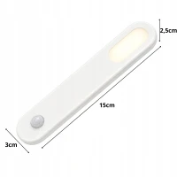Verk 12425 LED svietidlo s pohybovým senzorom, magnetické, USB, 1,5 W, biele