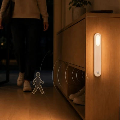 Verk 12425 LED svietidlo s pohybovým senzorom, magnetické, USB, 1,5 W, biele
