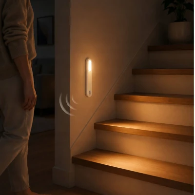 Verk 12425 LED svietidlo s pohybovým senzorom, magnetické, USB, 1,5 W, biele