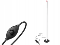 Verk 12423 LED stojaca lampa s reguláciou jasu, 3 farby svetla, 100 cm, čierna