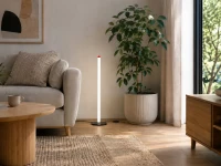 Verk 12423 LED stojaca lampa s reguláciou jasu, 3 farby svetla, 100 cm, čierna