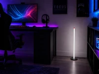 Verk 12423 LED stojaca lampa s reguláciou jasu, 3 farby svetla, 100 cm, čierna
