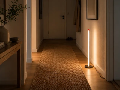 Verk 12423 LED stojaca lampa s reguláciou jasu, 3 farby svetla, 100 cm, čierna