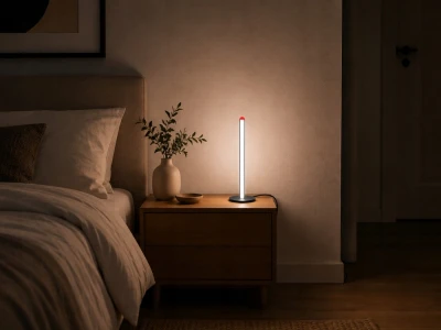 Verk 12423 LED stojací lampa stmívatelná, 3 barvy světla, 25 cm, černá