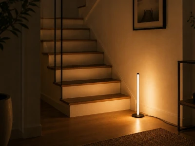 Verk 12423 LED stojací lampa stmívatelná, 3 barvy světla, 25 cm, černá