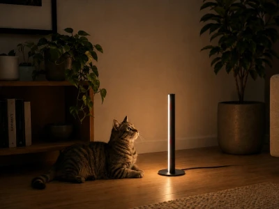 Verk 12423 LED stojací lampa stmívatelná, 3 barvy světla, 25 cm, černá