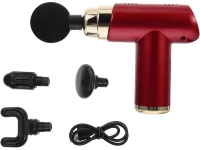 Verk 24463 Masážní pistole s nástavci, 3600 rpm, červená