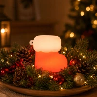 Verk 12411 LED noční lampička silikonová, USB, 3 režimy svícení, ponožka