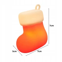 Verk 12411 LED noční lampička silikonová, USB, 3 režimy svícení, ponožka