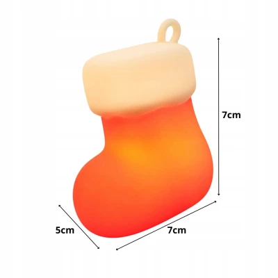 Verk 12411 LED noční lampička silikonová, USB, 3 režimy svícení, ponožka