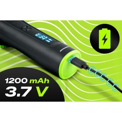 Berdsen BD-272 Strihač vlasov a fúzov s LCD displejom, USB, sivý