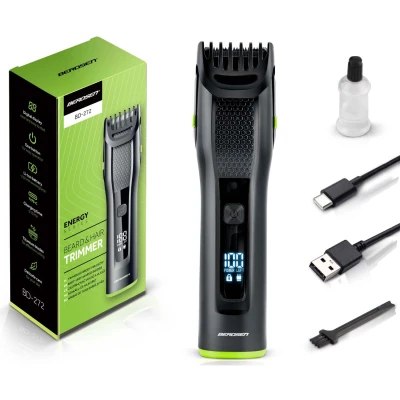 Berdsen BD-272 Strihač vlasov a fúzov s LCD displejom, USB, sivý