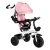 ECOTOYS JM-322 Tříkolka s otočným sedadlem, růžová
