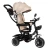 ECOTOYS JM-066-9 Trojkolka s otočným sedadlom a strieškou, béžová